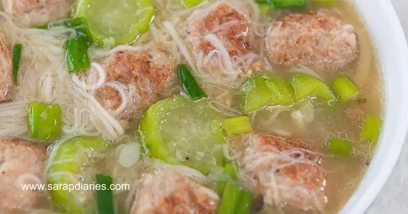 Miswa with Meatballs