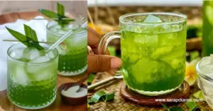 pandan iced tea